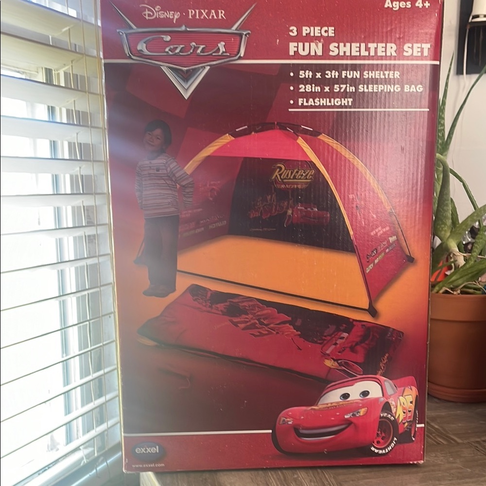 Cars 3-Piece Fun Shelter Set - Red and Yellow